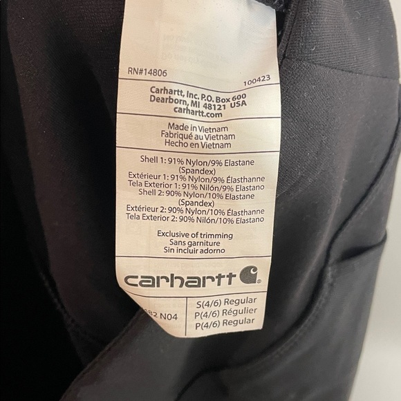 Carhartt | Women’s Black Force Utility Knit Leggings  Size Small - Picture 8 of 8